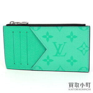 Louis Vuitton Wallet Holder Green Monogram Taigarama